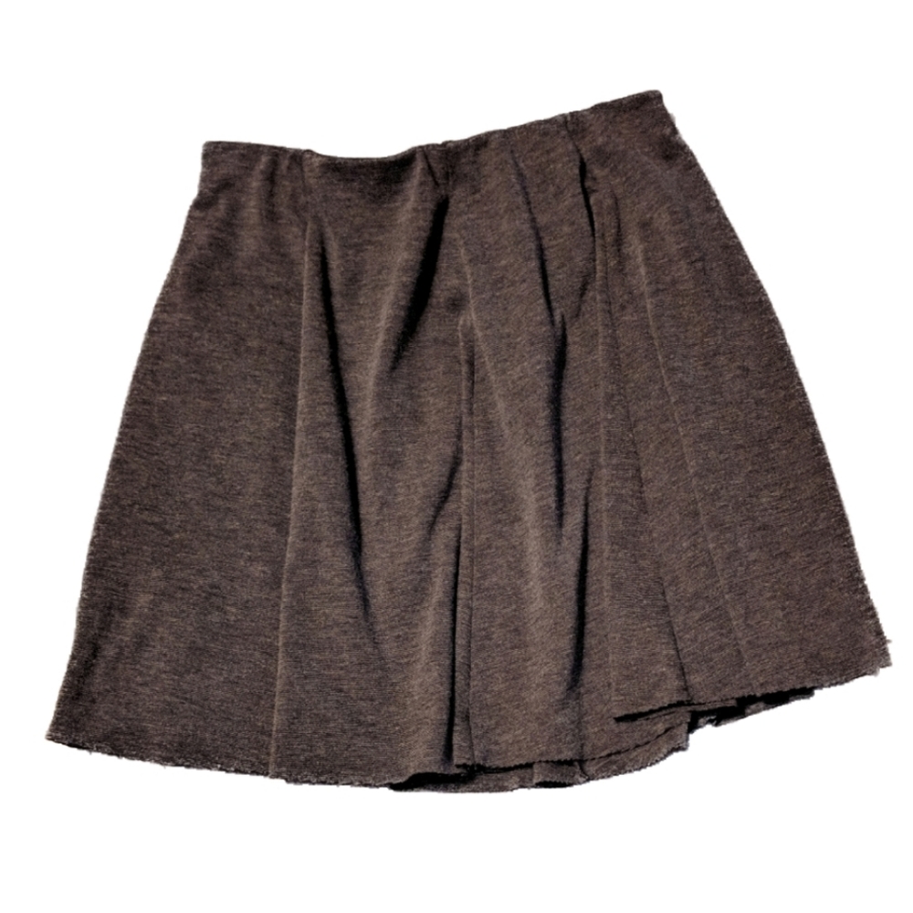 Zara Grey Raw Edge Stretch Mini Skirt Large - Picture 1 of 7